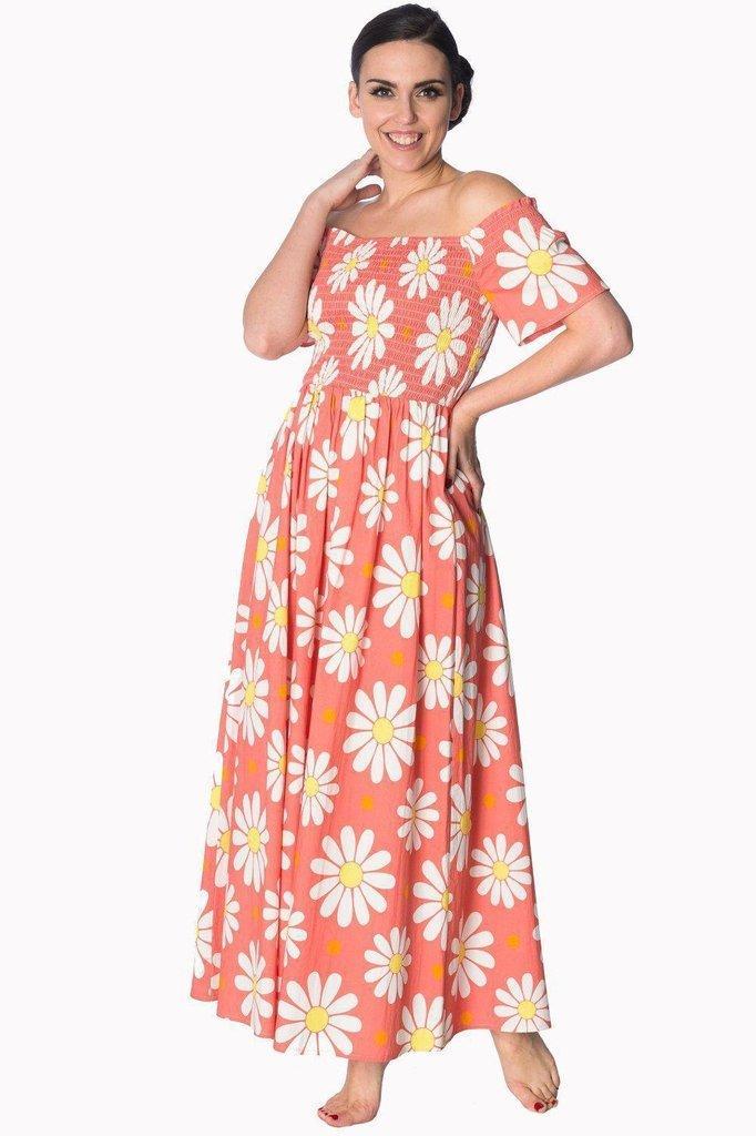 Crazy Daisy Plus Size Smock Dress-Banned-Dark Fashion Clothing