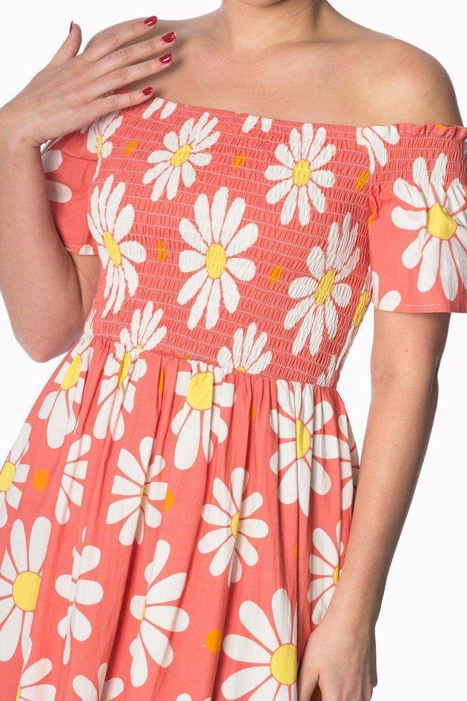 Crazy Daisy Plus Size Smock Dress-Banned-Dark Fashion Clothing