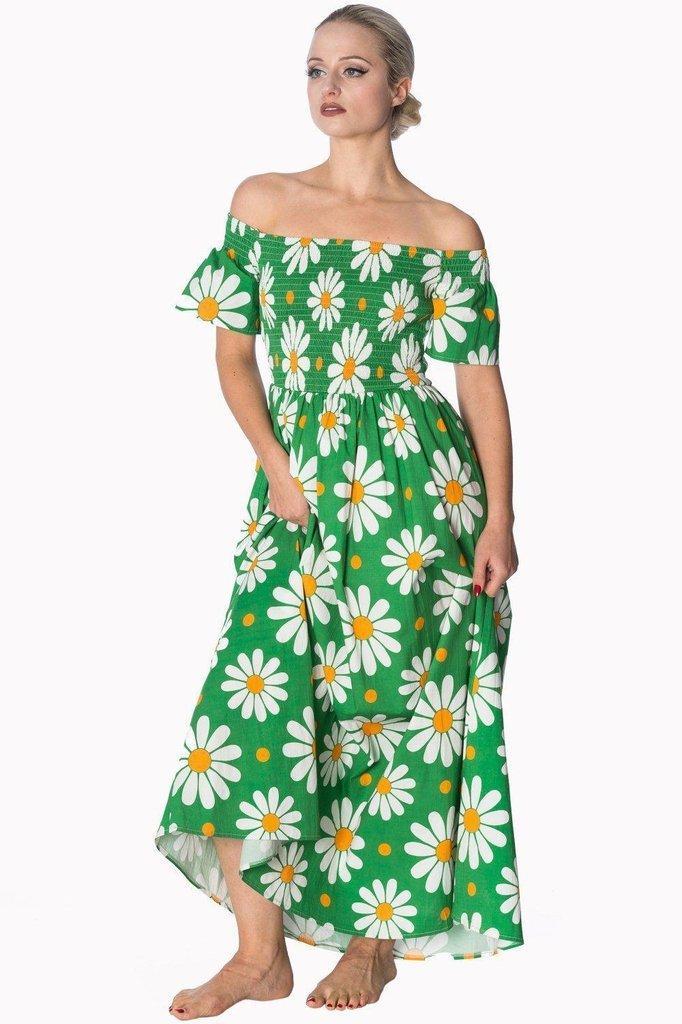 Crazy Daisy Plus Size Smock Dress-Banned-Dark Fashion Clothing