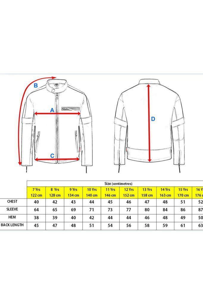 Creed Children's Black Leather Biker Jacket-Skintan Leather-Dark Fashion Clothing