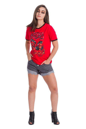 Creepy Spider Web Shorts-Banned-Dark Fashion Clothing