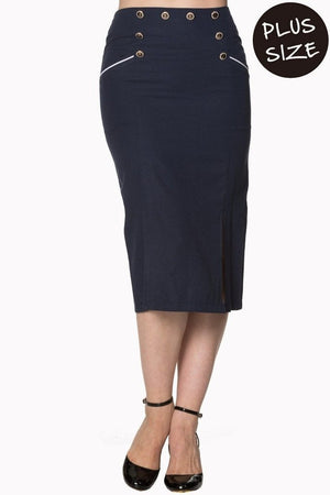 Crossfire Plus Size Skirt-Banned-Dark Fashion Clothing