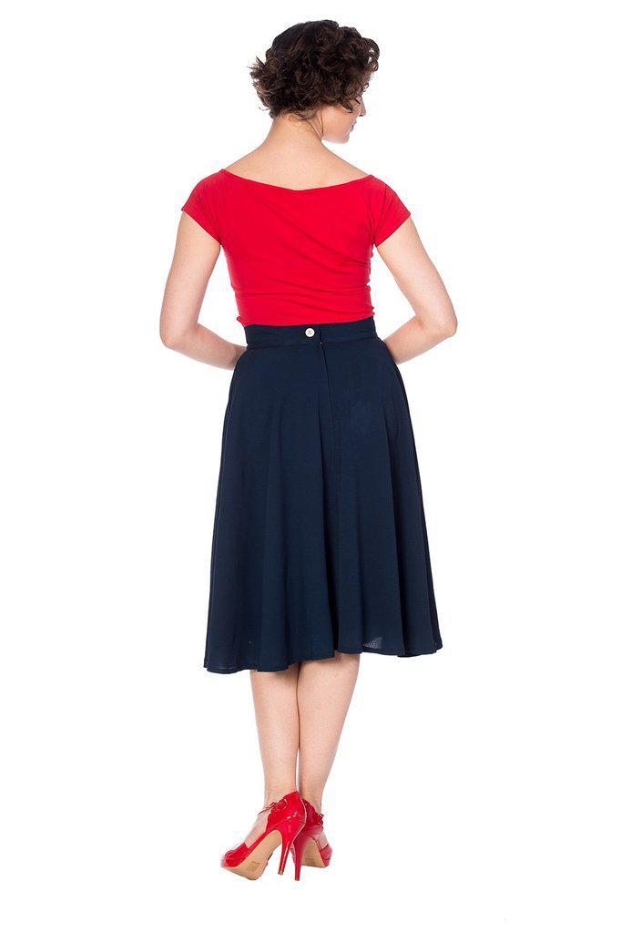 Cute As A Button Skirt-Banned-Dark Fashion Clothing