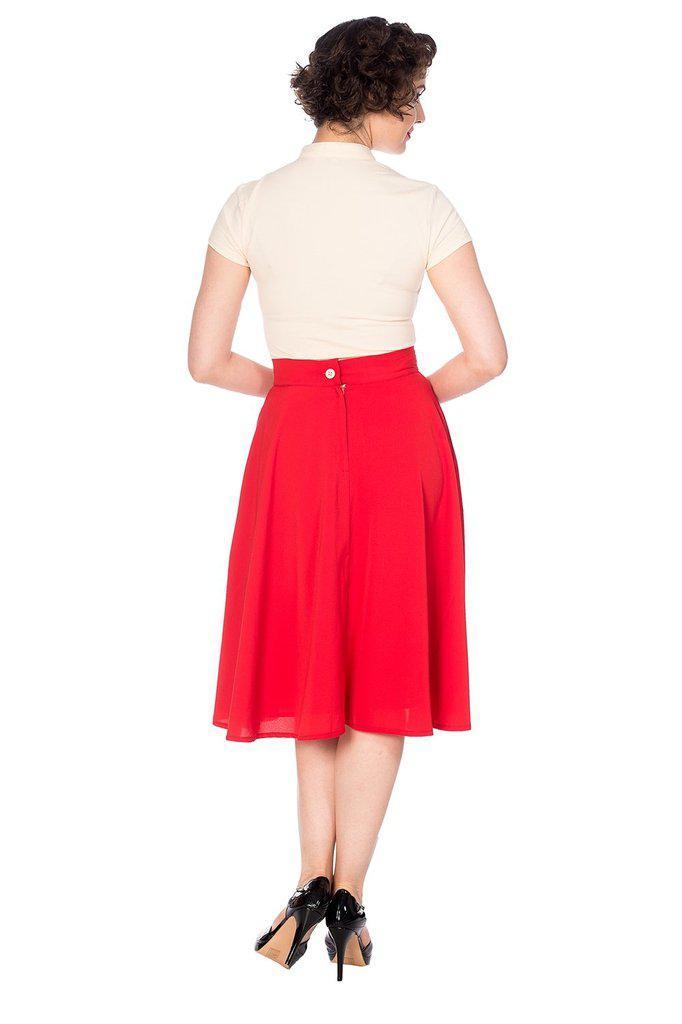 Cute As A Button Skirt-Banned-Dark Fashion Clothing