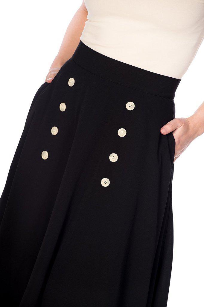 Cute As A Button Skirt-Banned-Dark Fashion Clothing