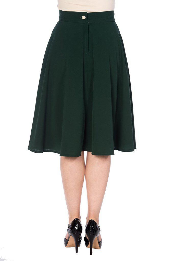 Cute As A Button Skirt-Banned-Dark Fashion Clothing
