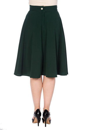 Cute As A Button Skirt-Banned-Dark Fashion Clothing