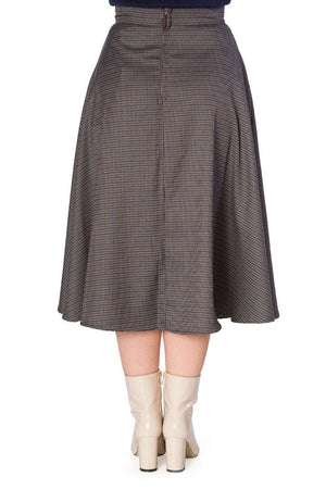 Cute Check Mate Skirt-Banned-Dark Fashion Clothing