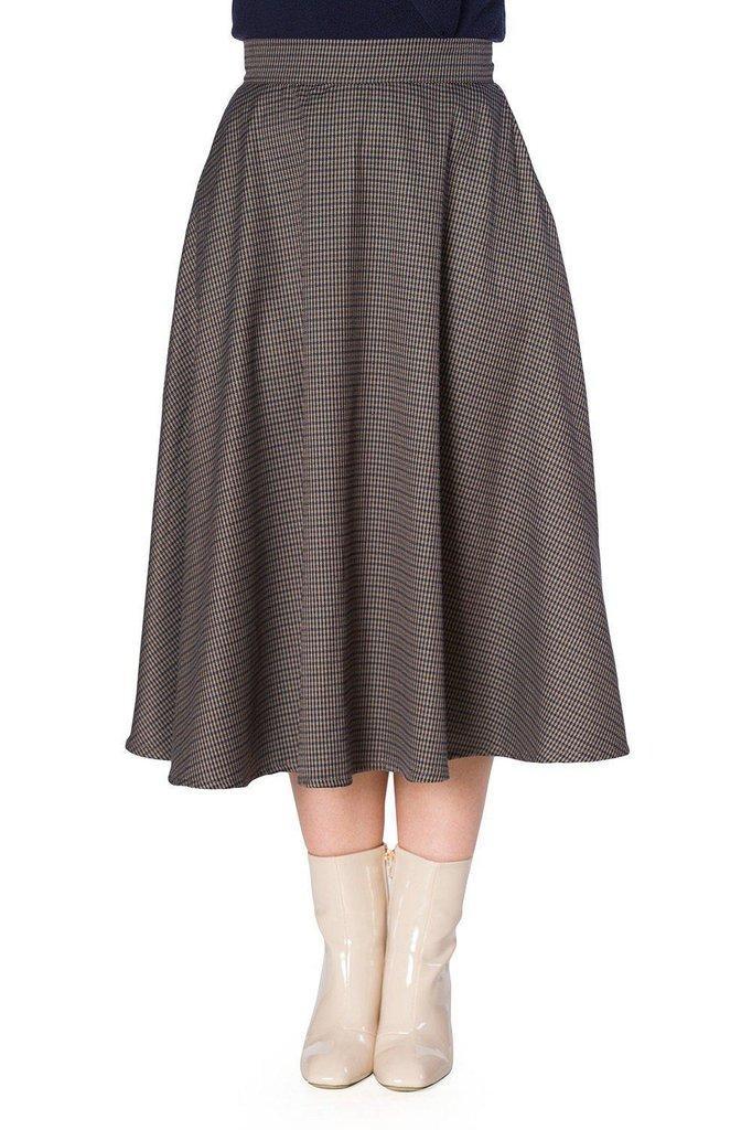 Cute Check Mate Skirt-Banned-Dark Fashion Clothing