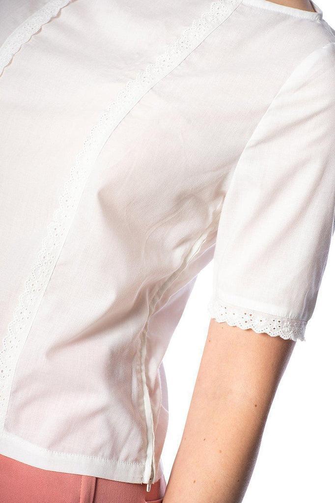 Cute For Days Frill Detail Top-Banned-Dark Fashion Clothing