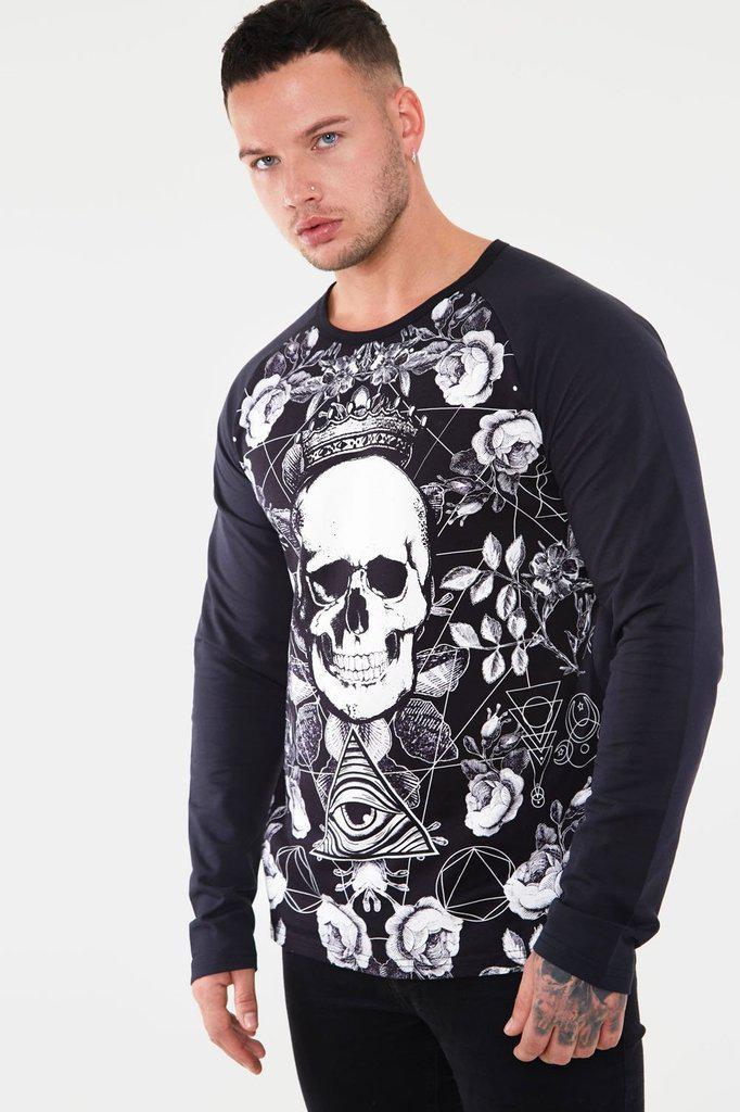 Dark Symbols Long Sleeve Sweatshirt-Jawbreaker-Dark Fashion Clothing