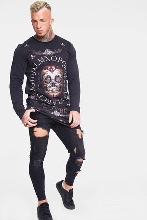 Day of the Dead Sweatshirt-Jawbreaker-Dark Fashion Clothing