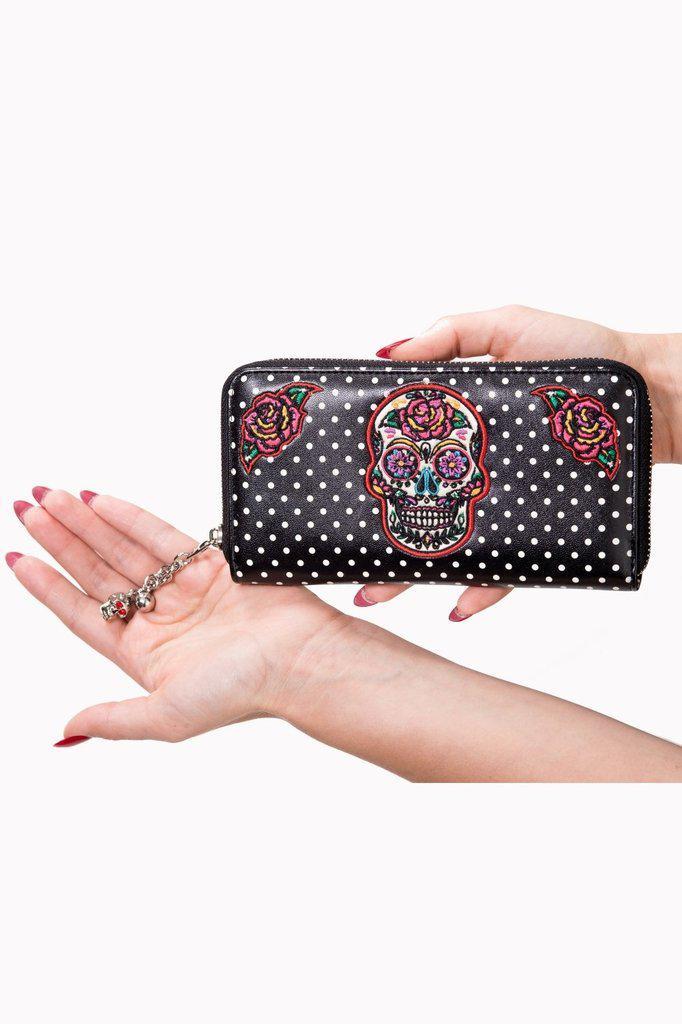 Dia De Muertos Wallet-Banned-Dark Fashion Clothing