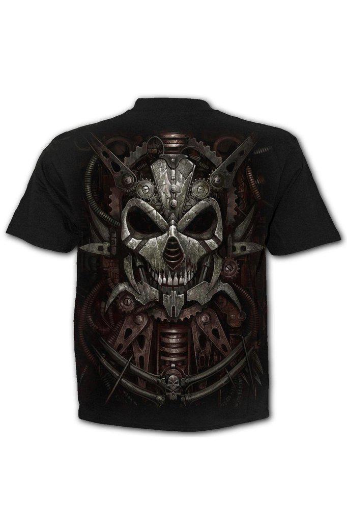 Diesel Punk - T-Shirt Black-Spiral-Dark Fashion Clothing