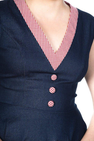 Diner Days Fit N Flare Dress-Banned-Dark Fashion Clothing