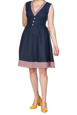 Diner Days Fit N Flare Dress-Banned-Dark Fashion Clothing