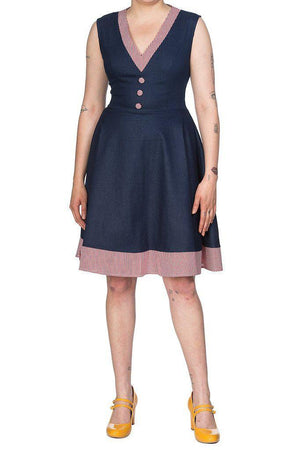 Diner Days Fit N Flare Dress-Banned-Dark Fashion Clothing