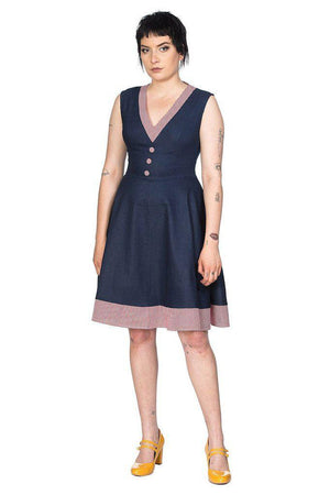 Diner Days Fit N Flare Dress-Banned-Dark Fashion Clothing