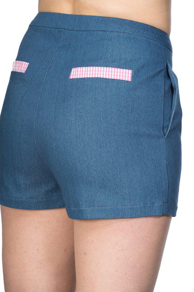Diner Days Shorts-Banned-Dark Fashion Clothing