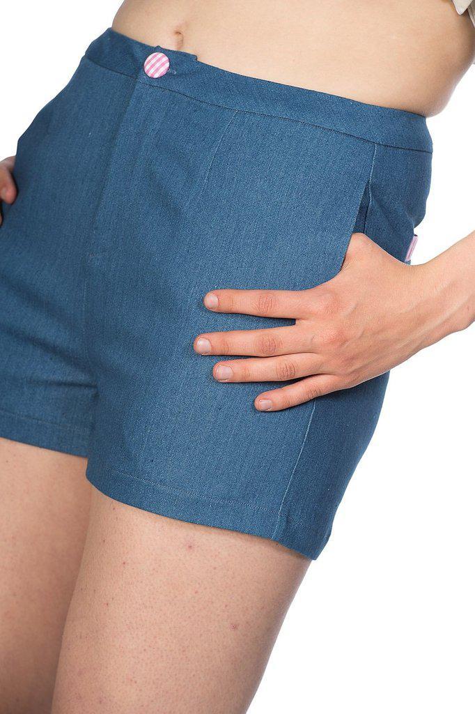 Diner Days Shorts-Banned-Dark Fashion Clothing