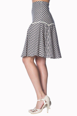 Ditsy Daisy Skirt-Banned-Dark Fashion Clothing