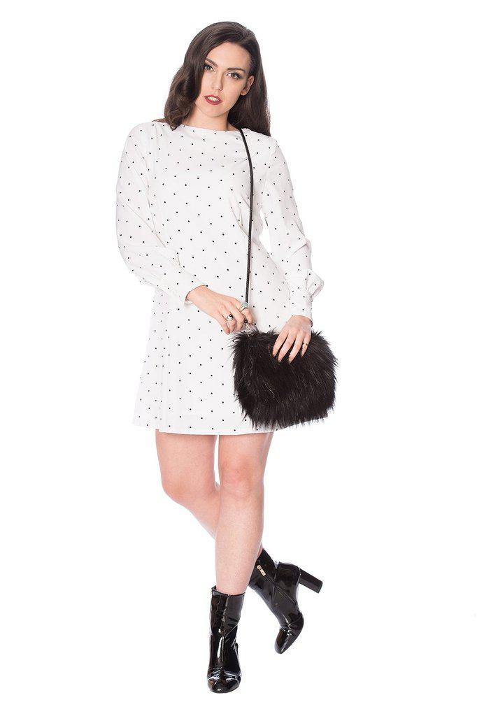 Dolly Dot Dress-Banned-Dark Fashion Clothing