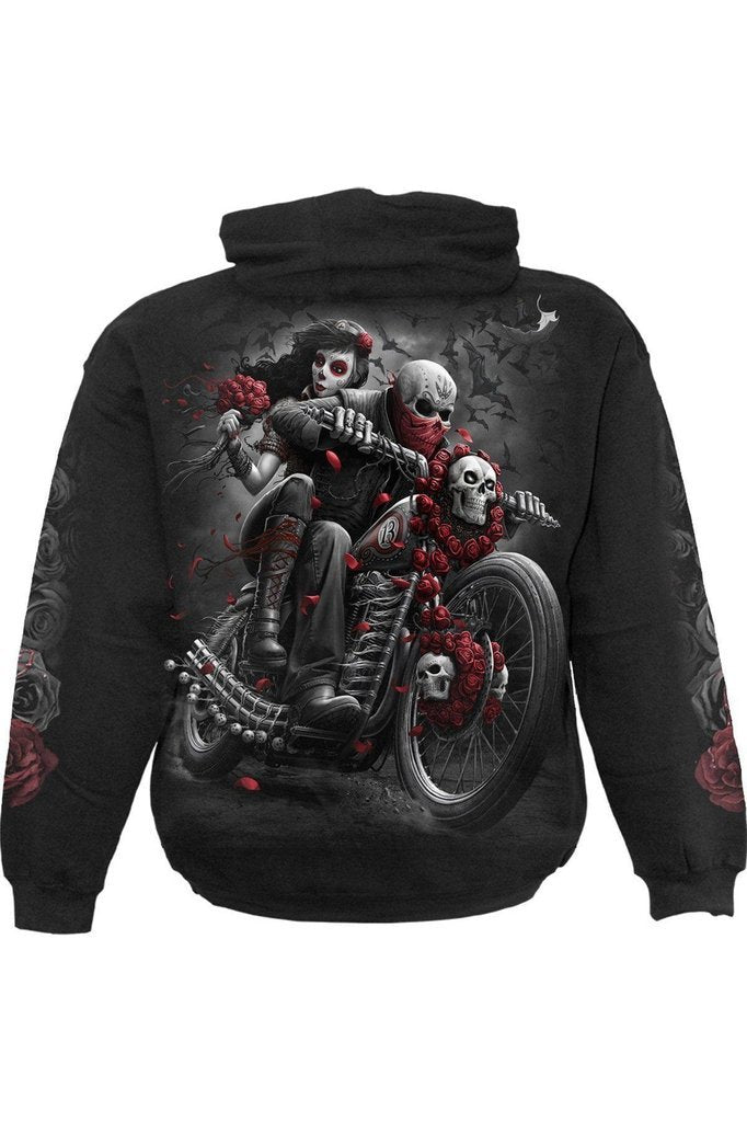 Dotd Bikers - Hoody Black-Spiral-Dark Fashion Clothing