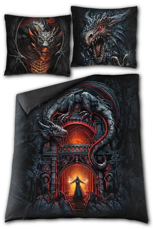 Draconis - Double Duvet Cover + UK And EU Pillow case-Spiral-Dark Fashion Clothing