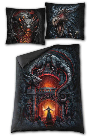 Draconis - Single Duvet Cover + UK And EU Pillow case-Spiral-Dark Fashion Clothing