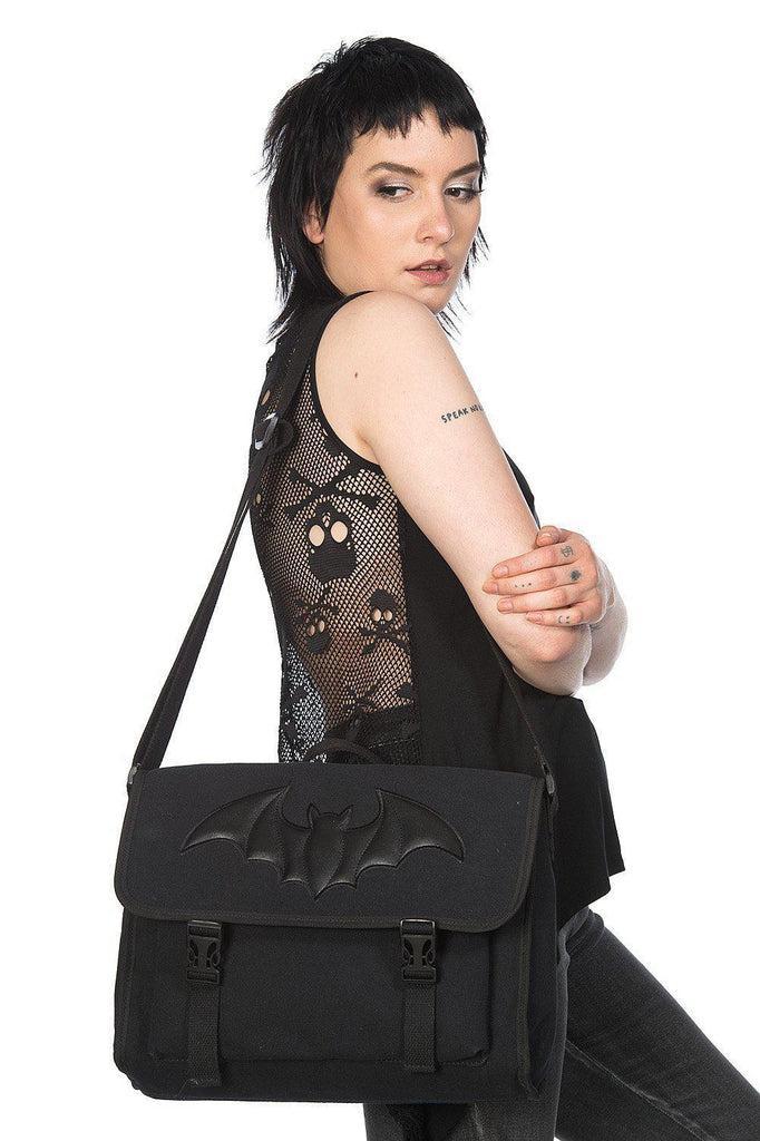Dragon Frenzy Messenger Bag-Banned-Dark Fashion Clothing