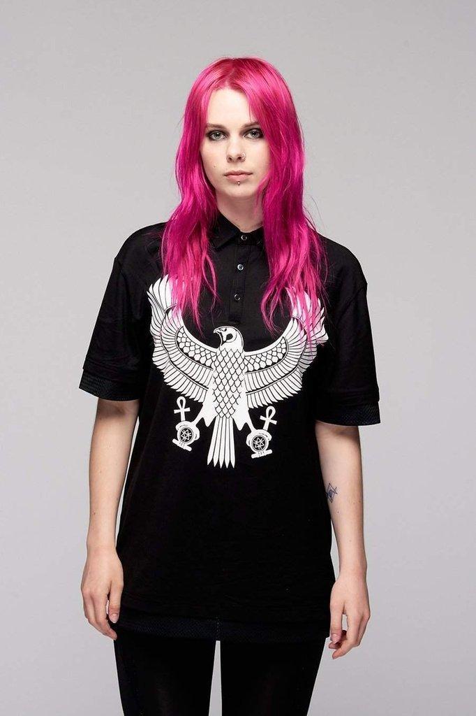 Eagle Polo Shirt – Unisex-Long Clothing-Dark Fashion Clothing