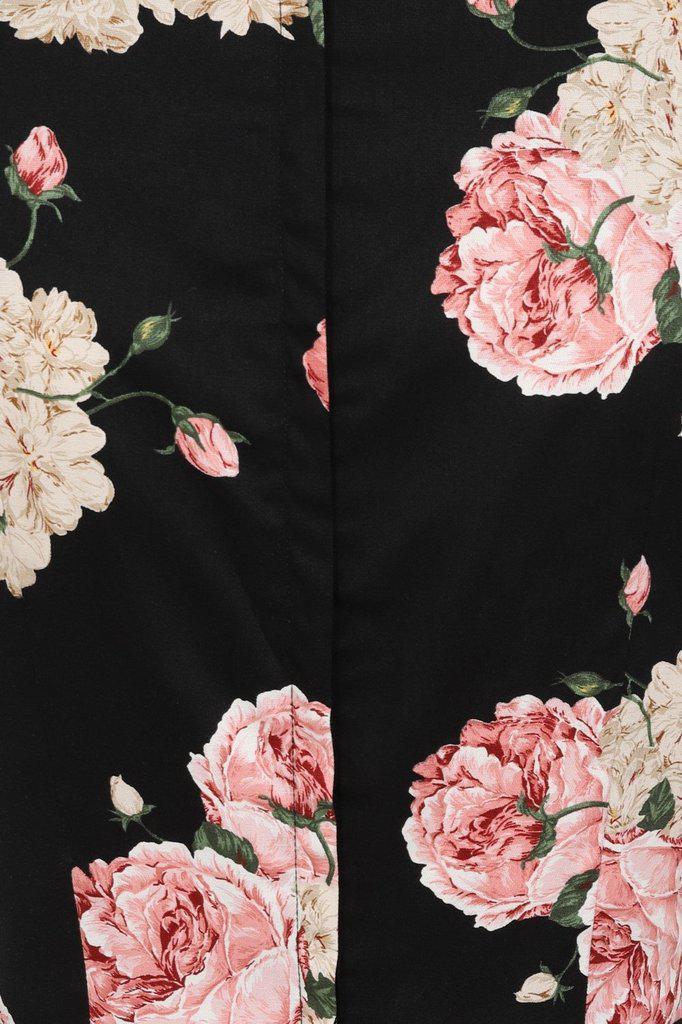 English Rose Fit & Flare Dress-Banned-Dark Fashion Clothing