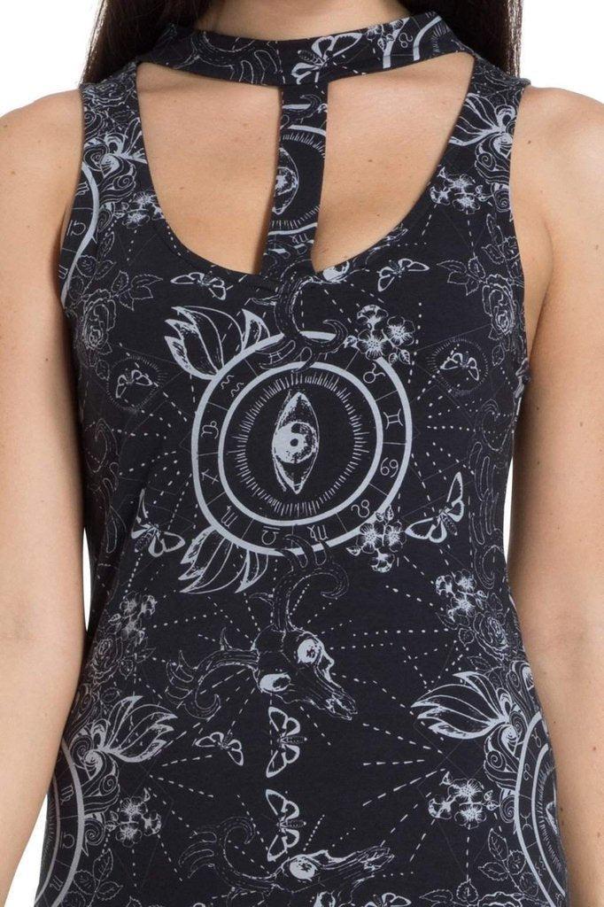 Ethereal Nature Maxi Dress-Jawbreaker-Dark Fashion Clothing