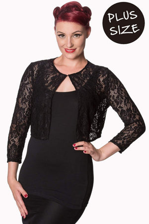 Feeling Rosy Plus Size Bolero-Banned-Dark Fashion Clothing