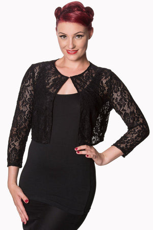 Feeling Rosy Plus Size Bolero-Banned-Dark Fashion Clothing