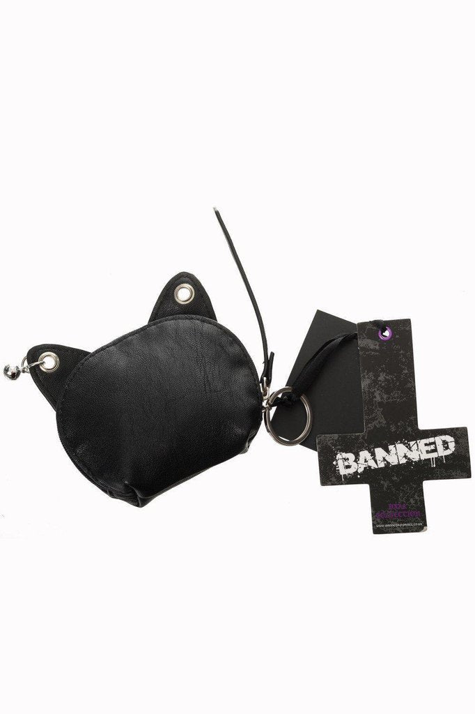 Feminine Feline Coin Purse-Banned-Dark Fashion Clothing