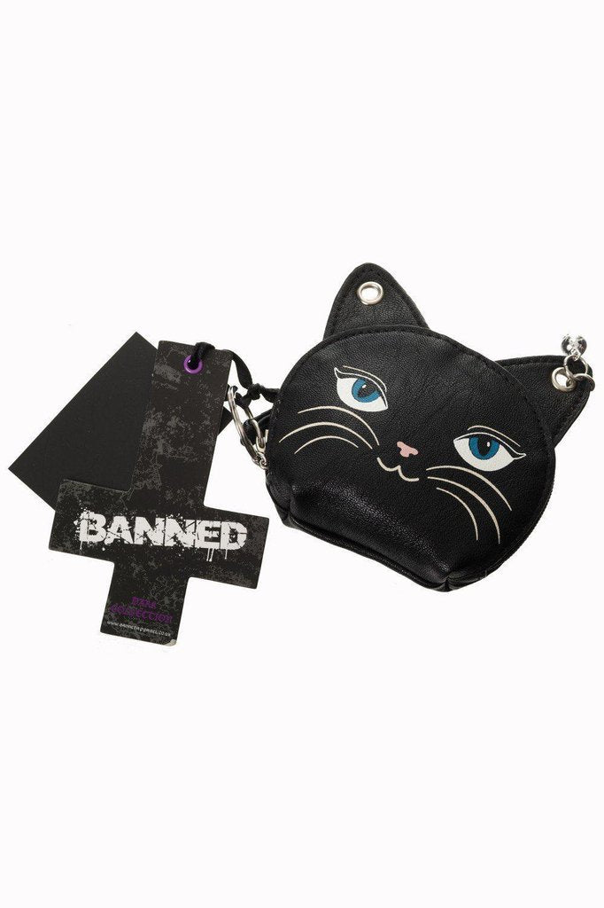 Feminine Feline Coin Purse-Banned-Dark Fashion Clothing