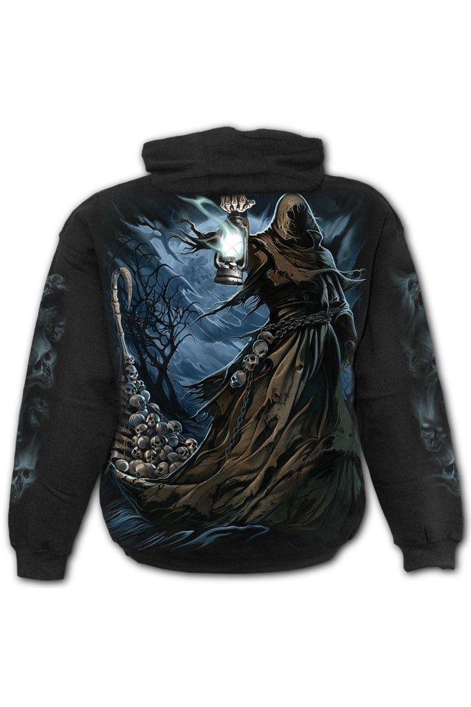 Ferryman - Hoody Black-Spiral-Dark Fashion Clothing