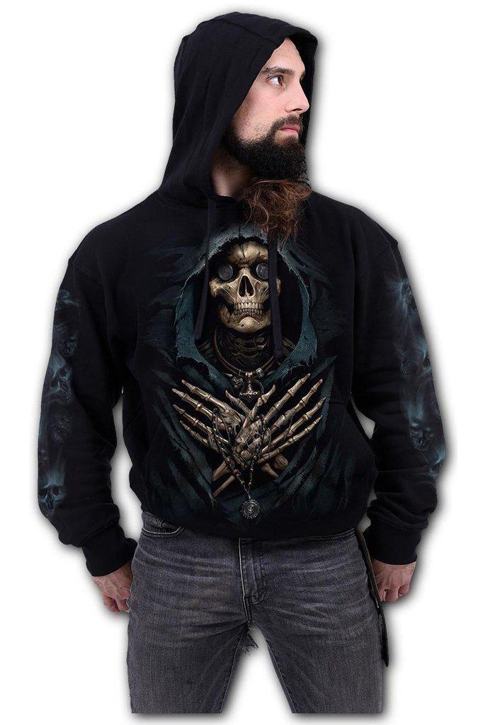 Ferryman - Hoody Black-Spiral-Dark Fashion Clothing