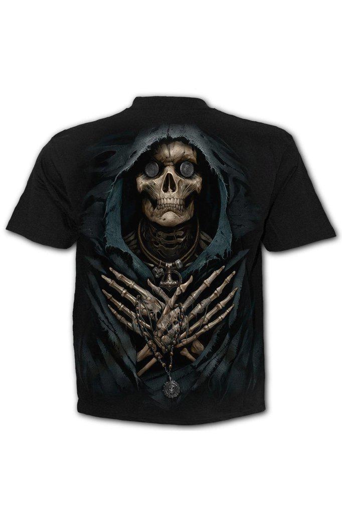 Ferryman - T-Shirt Black-Spiral-Dark Fashion Clothing