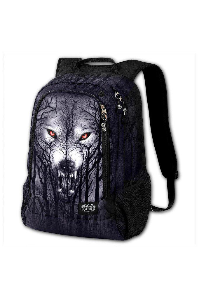 Forest Wolf - Back Pack - With Laptop Pocket-Spiral-Dark Fashion Clothing