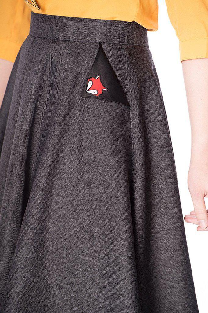 Foxy Skirt-Banned-Dark Fashion Clothing