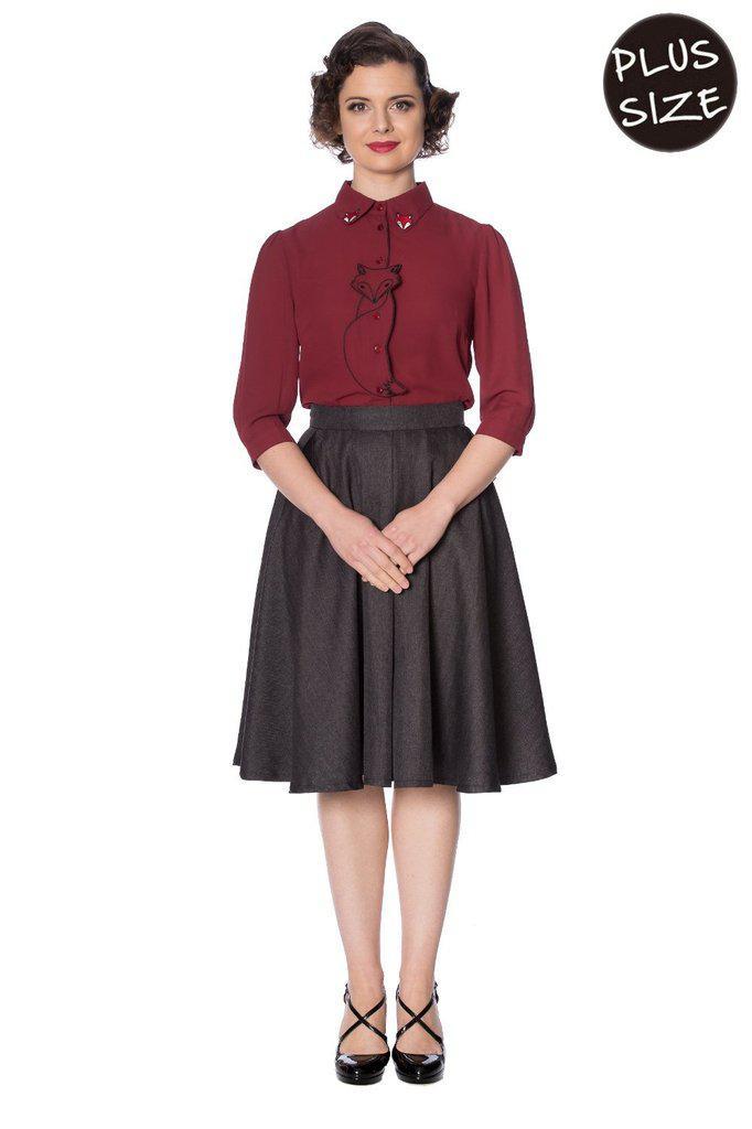 Foxy Skirt-Banned-Dark Fashion Clothing