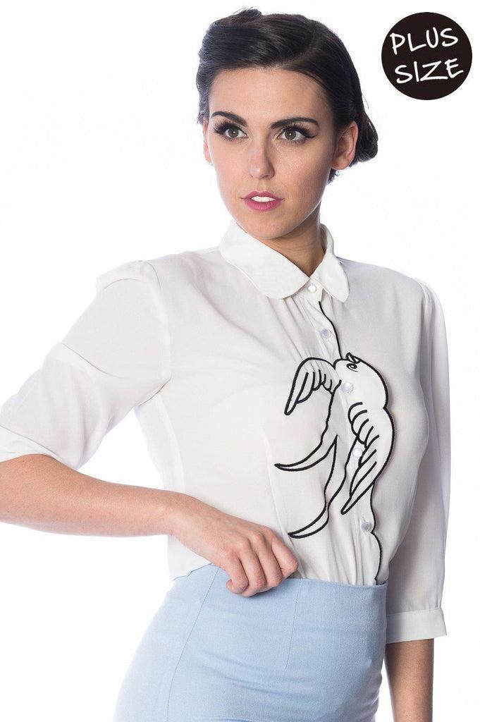 Free As A Bird Blouse-Banned-Dark Fashion Clothing