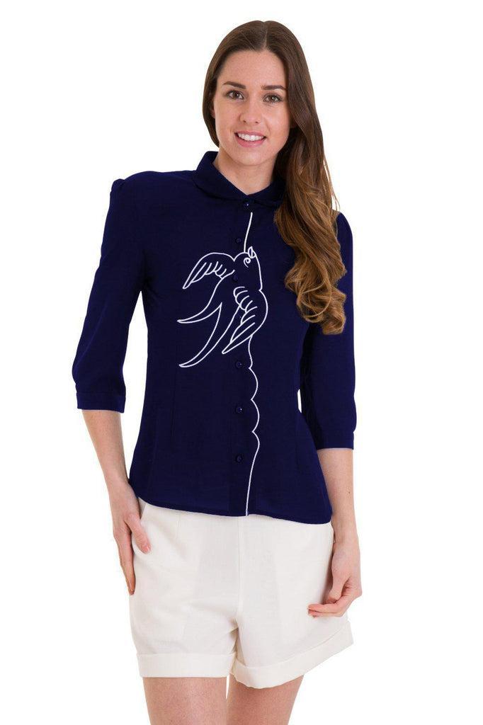 Free As A Bird Blouse-Banned-Dark Fashion Clothing