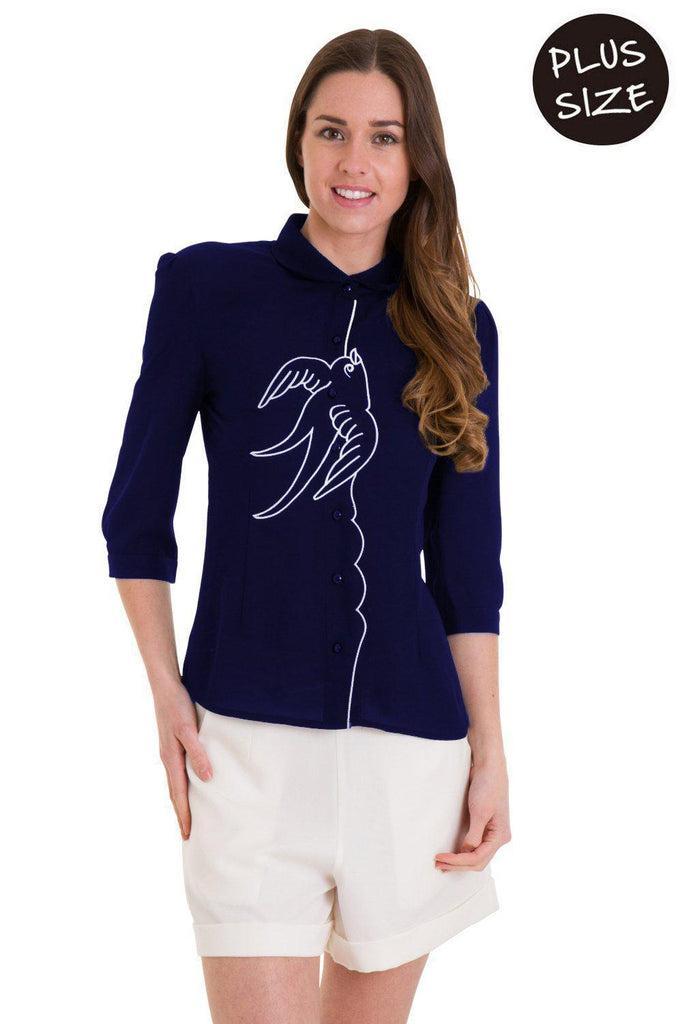 Free As A Bird Blouse-Banned-Dark Fashion Clothing