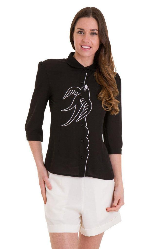 Free As A Bird Blouse-Banned-Dark Fashion Clothing