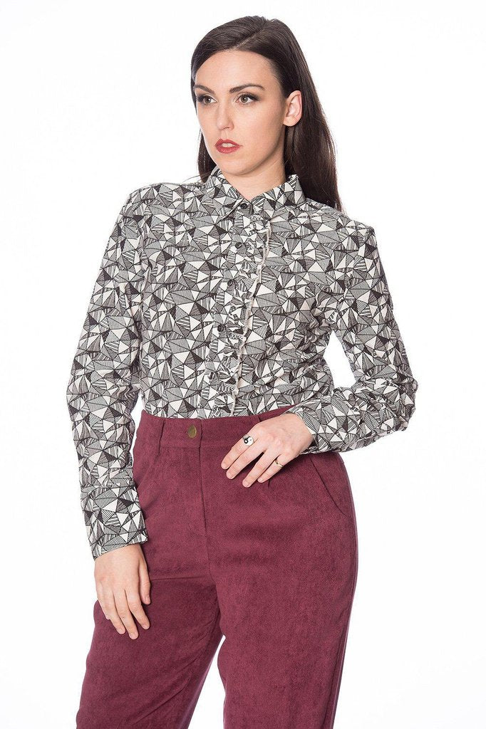 Frill Me Shirt-Banned-Dark Fashion Clothing