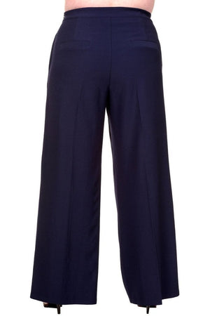 Full Moon Plus Size Trousers-Banned-Dark Fashion Clothing