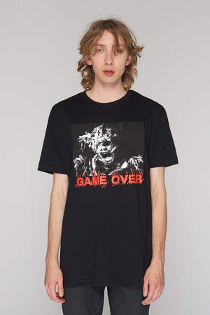 Game Over T-Shirt - Unisex-Long Clothing-Dark Fashion Clothing